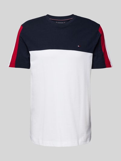 Tommy Hilfiger T-Shirt mit Logo-Stitching Marine 2