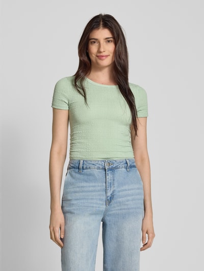Tom Tailor Denim Regular Fit T-Shirt in Knitter-Optik Schilf 4