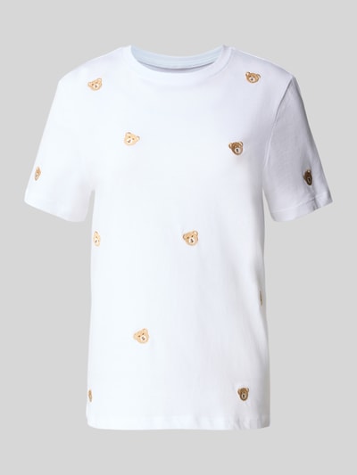 ONLY Regular Fit T-Shirt aus reiner Baumwolle Modell 'KETTY LIFE' Weiss 2