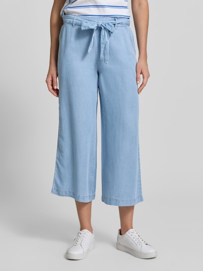 b.young Culotte mit Bindegürtel Modell 'KOSMO' Hellblau 4