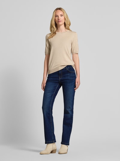 MOS MOSH Straight Leg Jeans im 5-Pocket-Design Modell 'ASHLEY' Dunkelblau 1