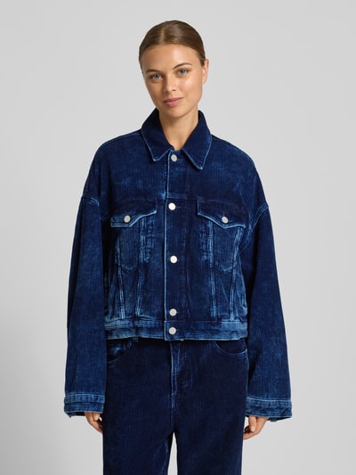 Armedangels Oversized Cordjacke aus reiner Baumwolle Modell 'PAASITHE INDIGO CORD' Jeansblau 4