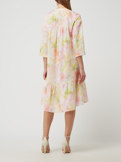 HECHTER PARIS Midi-jurk van linnen Neonroze - 4