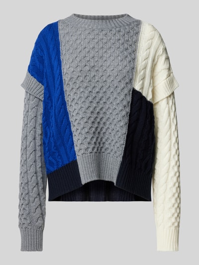 Weekend Max Mara Gebreide pullover van scheerwol, model 'MESTRE' Lichtgrijs - 2