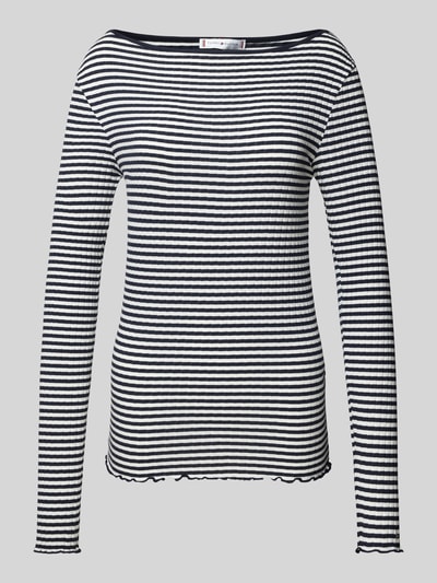 Tommy Hilfiger Longsleeve mit Wellensaum Dunkelblau 2