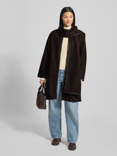 Vero Moda Oversized Mantel mit Schalkragen Modell 'FORTUNE MANJA' Schoko 1