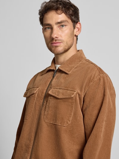 MCNEAL Hemdjacke mit Reißverschluss Camel 3