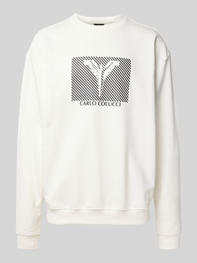 CARLO COLUCCI Bluza z okrągłym dekoltem Złamany biały 2