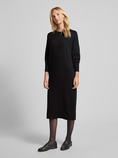 Christian Berg Woman Strickkleid aus Viskose-Mix mit Rundhalsausschnitt Black 1