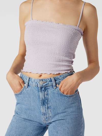 Levi's® Top krótki z efektem marszczenia Jasnofioletowy 3