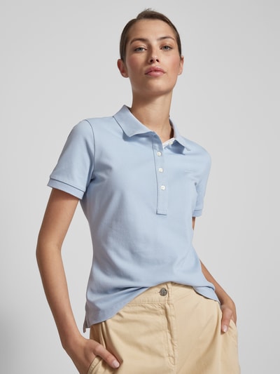 Gant Regular fit poloshirt in effen design Lichtblauw - 3