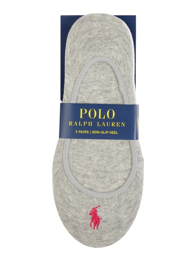 Polo Ralph Lauren Kousenvoetjes met stretch in een set van 3 paar Middengrijs gemêleerd - 2