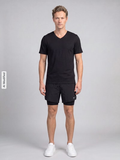 Nike Training Regular Fit Sportshorts mit Dri-FIT-Technologie Modell 'STRIDE 5IN HYBRID' Black 1