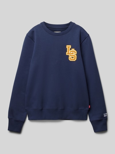 Levi’s® Kids Sweatshirt mit Label-Stitching Marine 1