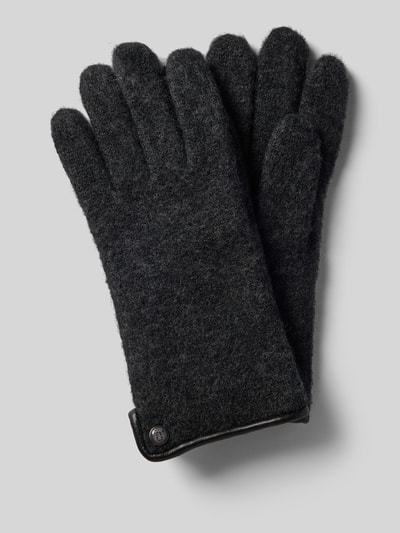 Roeckl Handschoenen met labeldetail Antraciet - 1