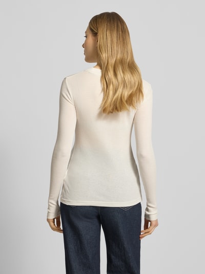 Marc O'Polo Slim Fit Langarmshirt aus Baumwoll-Mix Weiss 5