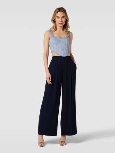 Guess Crop Top mit Karree-Ausschnitt Jeansblau 1