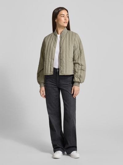 RAINS Gewatteerd jack met knoopsluiting, model 'Banja Liner' Rietgroen - 1