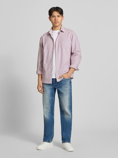 ONLY & SONS Straight Fit Jeans aus Baumwoll-Mix Modell 'EDGE PERFORMACE DMB 6' Jeansblau 1