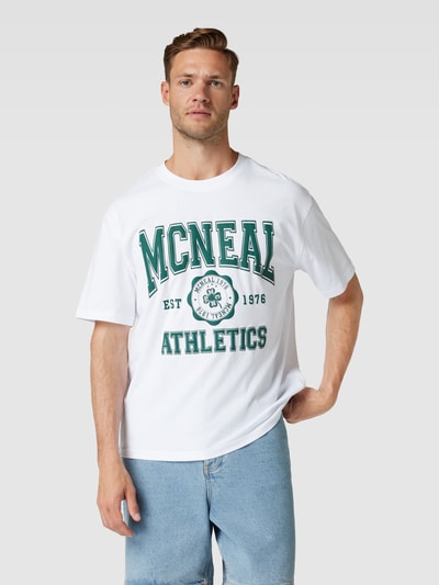 MCNEAL T-Shirt mit Label-Details Weiss 4