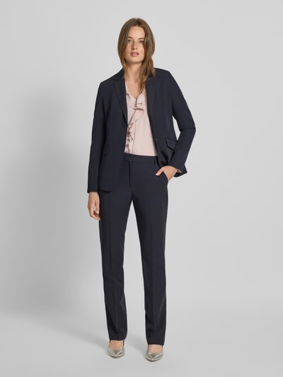 Marc Cain Regular fit blouse met V-hals en volants Kit - 1