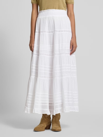 Neo Noir Maxirock im Stufen-Look Modell 'Felicia' Weiss 4