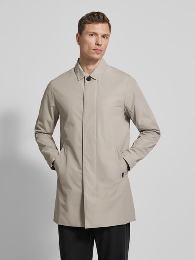 Matinique Kurzmantel mit verdeckter Knopfleiste Modell 'miles' Taupe 4
