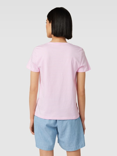 Tom Tailor T-Shirt aus Baumwolle mit Streifenmuster Rose 5