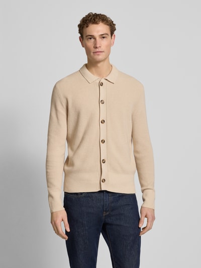 FTC-Cashmere Regular Fit Strickjacke mit Kaschmir-Anteil Beige 4
