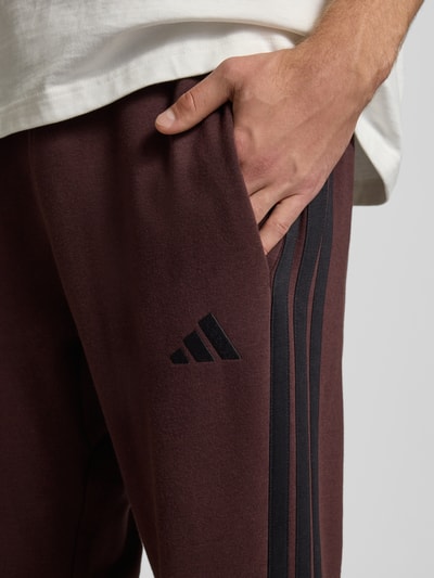 adidas Sportswear Slim fit sweatpants met viscose, model 'SHAB' Donkerbruin - 3