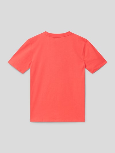 Raizzed T-shirt met labelprint Rood - 3