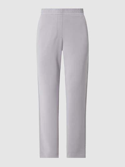 s.Oliver BLACK LABEL Spodnie dresowe z paskami w kontrastowym kolorze Jasnoszary 2