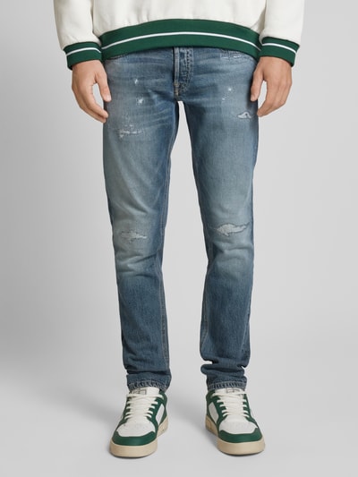 Replay Regular Slim Fit Jeans im Destroyed-Look Modell 'WILLBI' Jeansblau 4