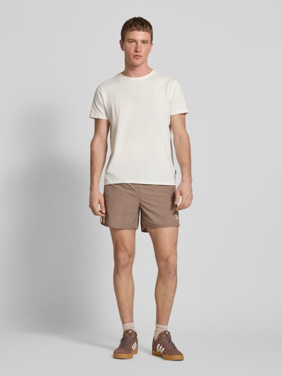 adidas Originals Relaxed Fit Shorts mit Label-Stitching Modell 'SPRINTER' Dunkelbraun 1