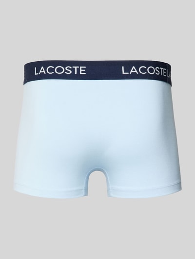 Lacoste Obcisłe bokserki z paskiem z logo w zestawie 3 szt. Granatowy 3