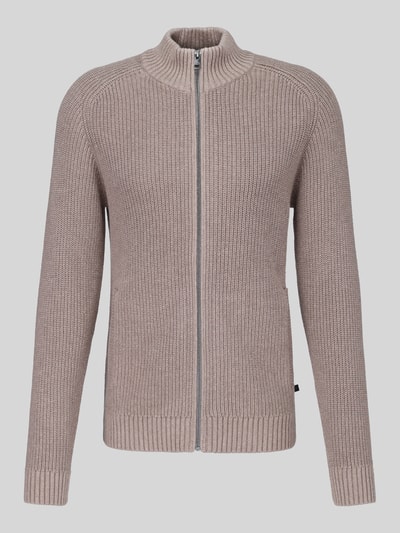 s.Oliver RED LABEL Gebreid vest met ritssluiting Middenbruin - 2