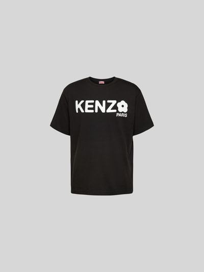 Kenzo T-Shirt mit Label-Print Black 2