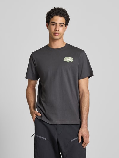 The North Face T-Shirt mit Label-Print und Rundhalsausschnitt Anthrazit 4