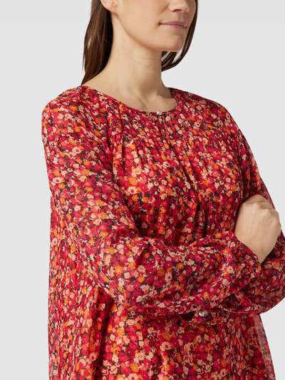 BOSS Orange Minikleid mit floralem Muster Modell 'Dalya' Koralle 3