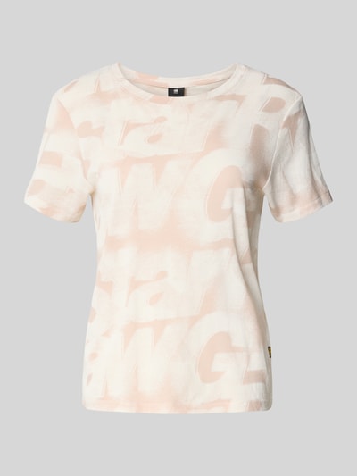 G-Star Raw T-shirt met ronde hals en labeldetail Lichtroze - 2