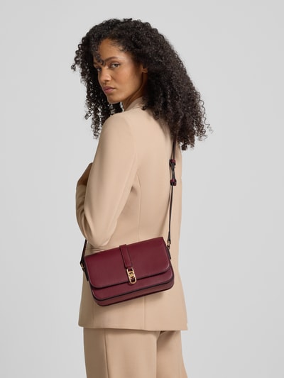 Tommy Hilfiger Torba na ramię z aplikacją z logo Bordowy 1