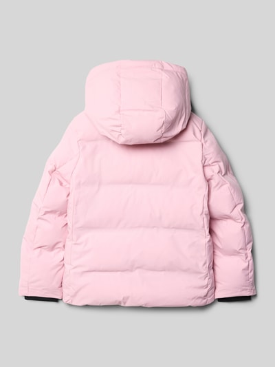 CARS JEANS Kurtka pikowana o kroju regular fit z aplikacją z logo model ‘MUYLA’ Jasnoróżowy 3