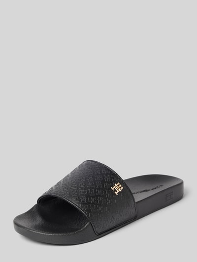 Tommy Hilfiger Slides mit Label-Detail Modell 'POOLSIDE' Black 1