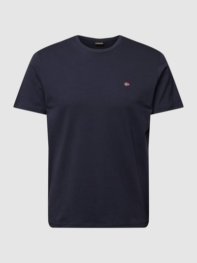 Napapijri T-shirt z wyhaftowanym logo model ‘SALIS’ Granatowy 2