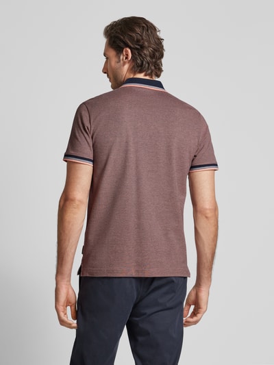 Tom Tailor Regular Fit Poloshirt mit Label-Print Rot 5