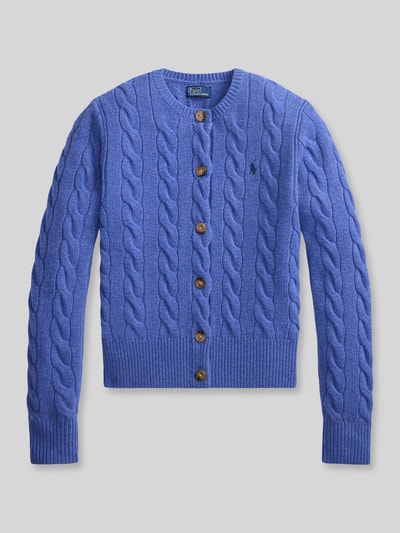Polo Ralph Lauren Regular Fit Strickjacke aus Wolle mit Kaschmir-Anteil Royal 2