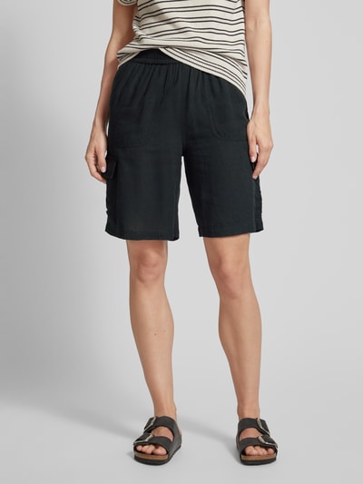 Kaffe Regular Fit Cargoshorts mit elastischem Bund Modell 'Amilia' Black 4