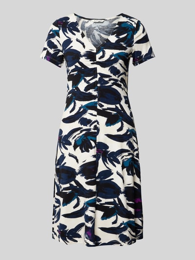 Tom Tailor Jurk met all-over motief Marineblauw - 2