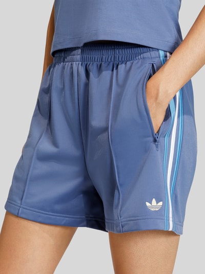 adidas Originals Szorty treningowe z wyhaftowanym logo Niebieski 3