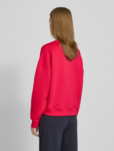 MSCH Copenhagen Sweatshirt mit überschnittenen Schultern Modell 'Ima Q' Rot 5